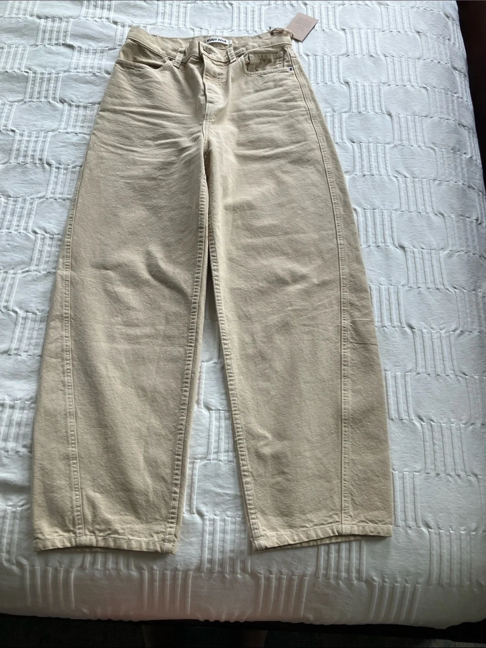 Rudy Jude Wide-Leg Pants in Beige